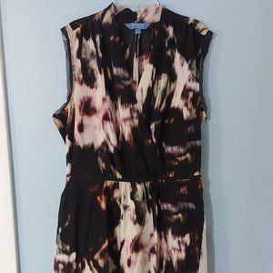 Simply Vera Wang Tie Waist Dress XL Black White